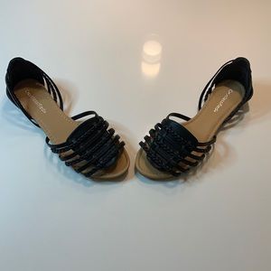 Black Flat Sandal
